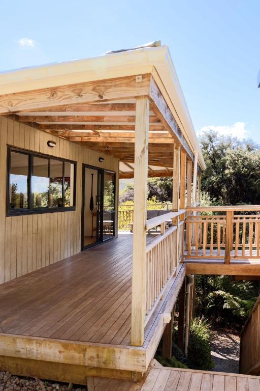 Balkón nebo terasa v ubytování Tree House
