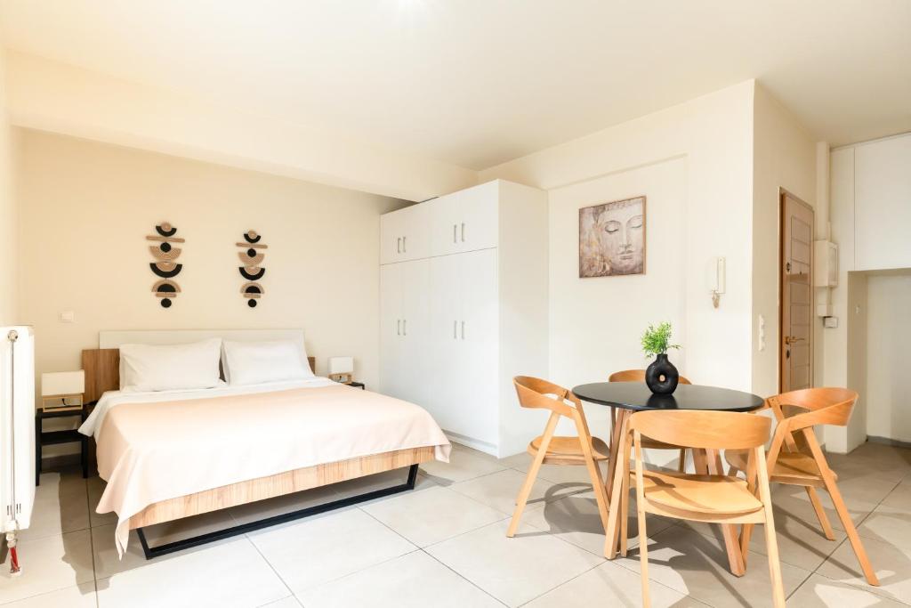 Katil atau katil-katil dalam bilik di Elysee apartment 1