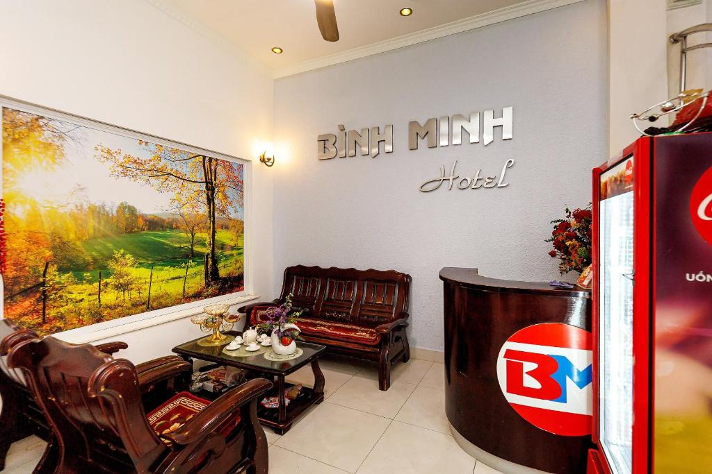 Posezení v ubytování Binh Minh Ngoc Khanh Hotel