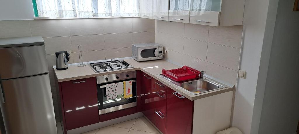 Kuchyňa alebo kuchynka v ubytovaní Blanka Apartment