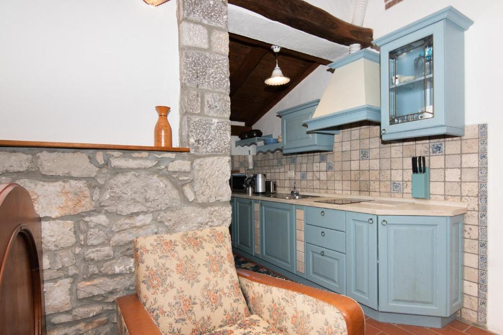 Kuchyň nebo kuchyňský kout v ubytování Apartments Valentinus 1800