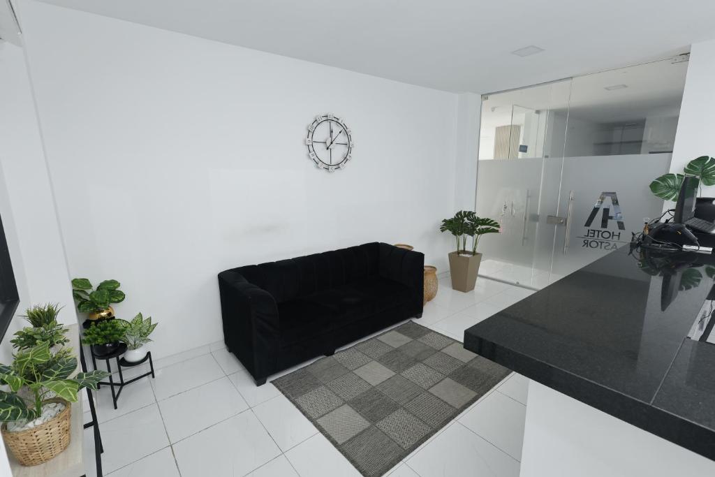 Kuchyň nebo kuchyňský kout v ubytování Hotel Astor Cucuta