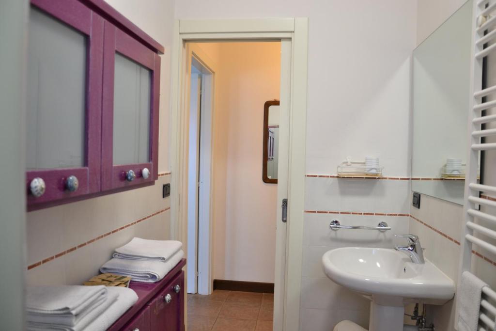 Koupelna v ubytování B&B Mirabelle