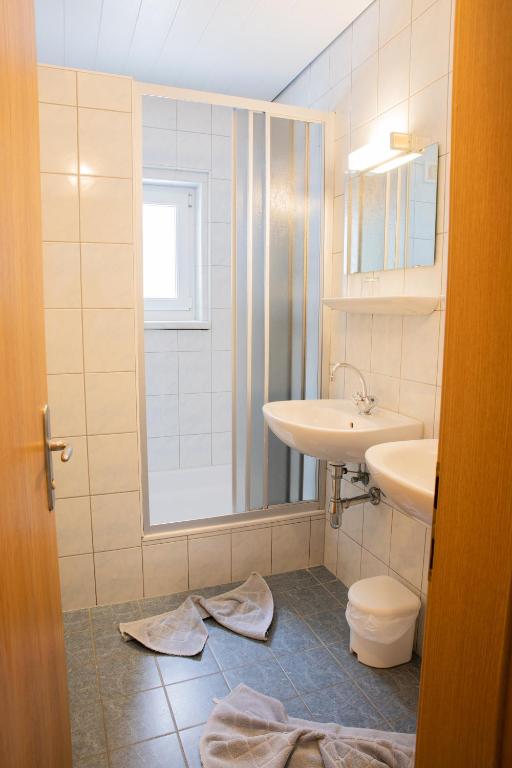 Koupelna v ubytování Gasthof Innerfraganterwirt