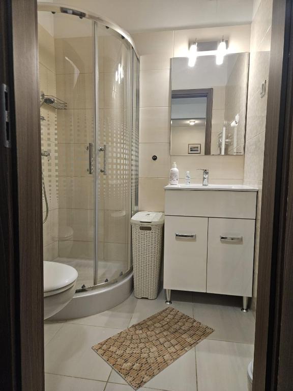 Kúpeľňa v ubytovaní Ádám Guesthouse I.