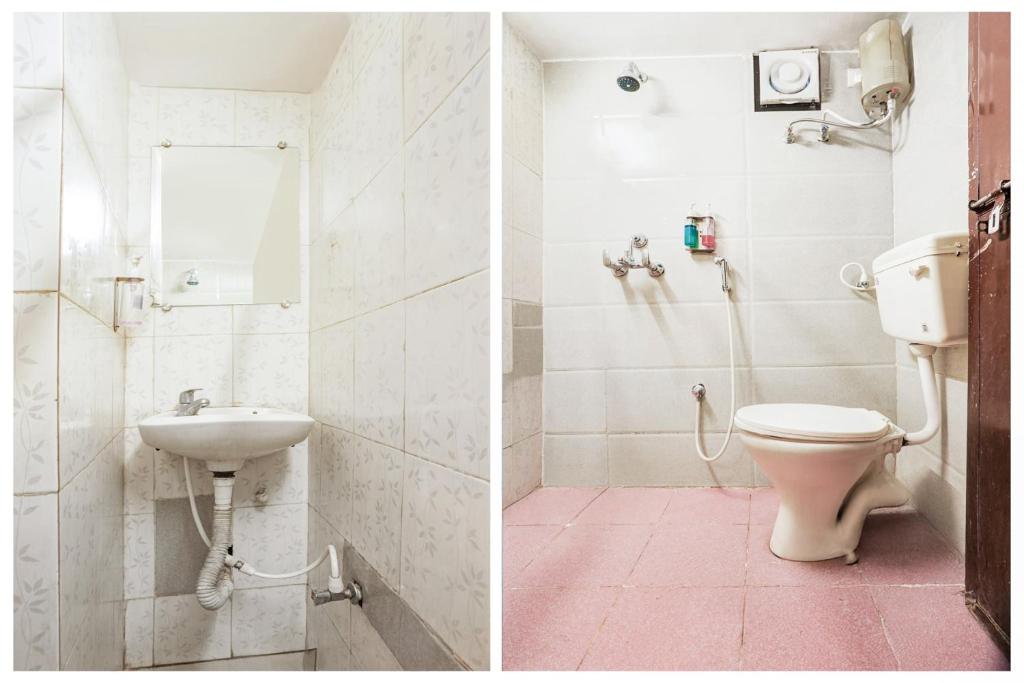 Koupelna v ubytování Super Hotel O Hingna Road Near Rachana Metro Station