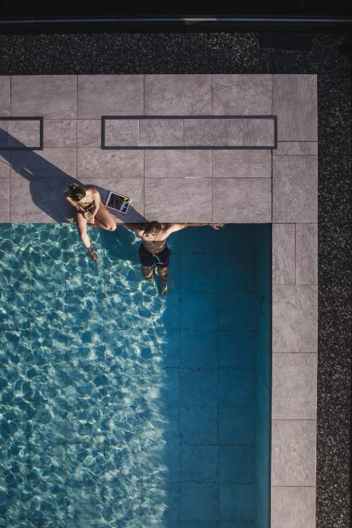 Bazén v ubytování Alpinhotel Keil nebo v jeho okolí