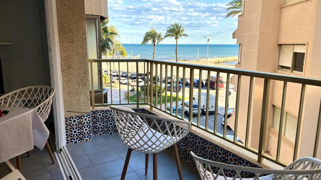 En balkon eller terrasse på House Beach Two