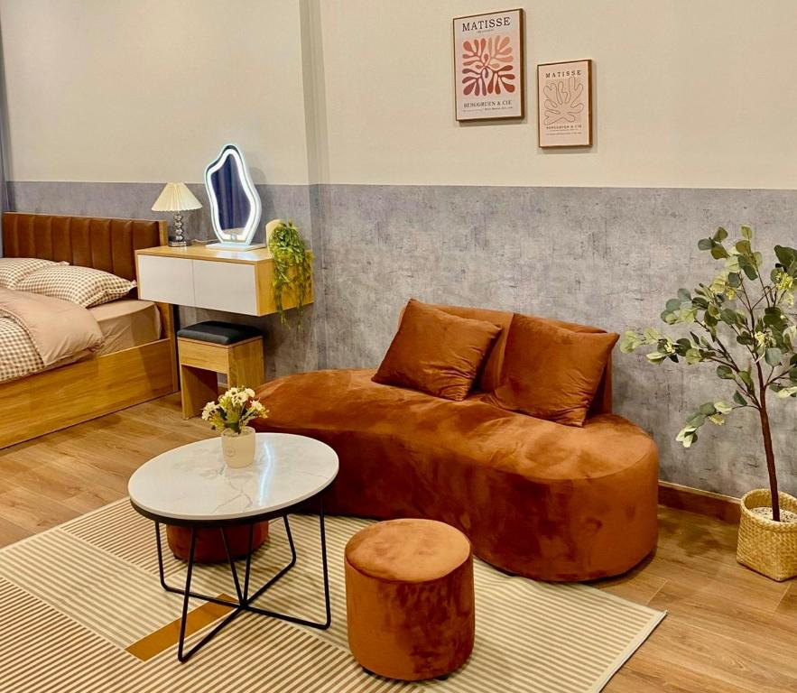 Χώρος καθιστικού στο Enter Right Homestay SmartCity