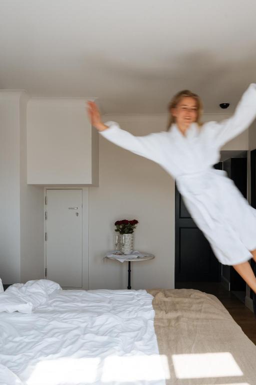 Postel nebo postele na pokoji v ubytování Boutique Hotel Azur