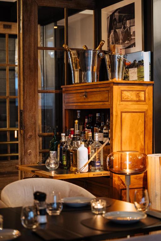 Kuchyň nebo kuchyňský kout v ubytování Boutique Hotel Azur