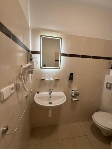 A bathroom at Penzión U Srnčíka