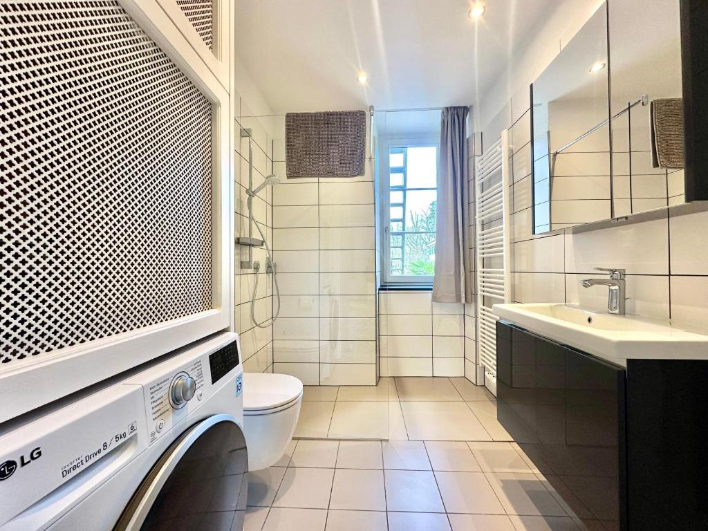 Koupelna v ubytování Business Apartment ZIMMERzuVERMIETEN in Solothurn