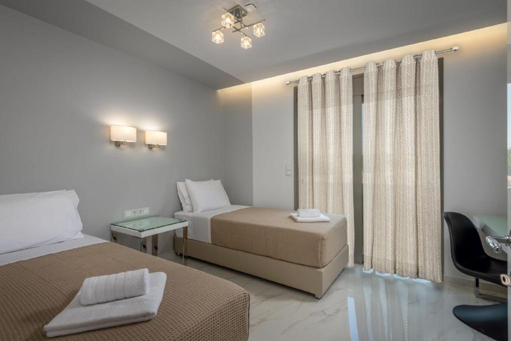 Łóżko lub łóżka w pokoju w obiekcie Panorama Luxury Penthouse