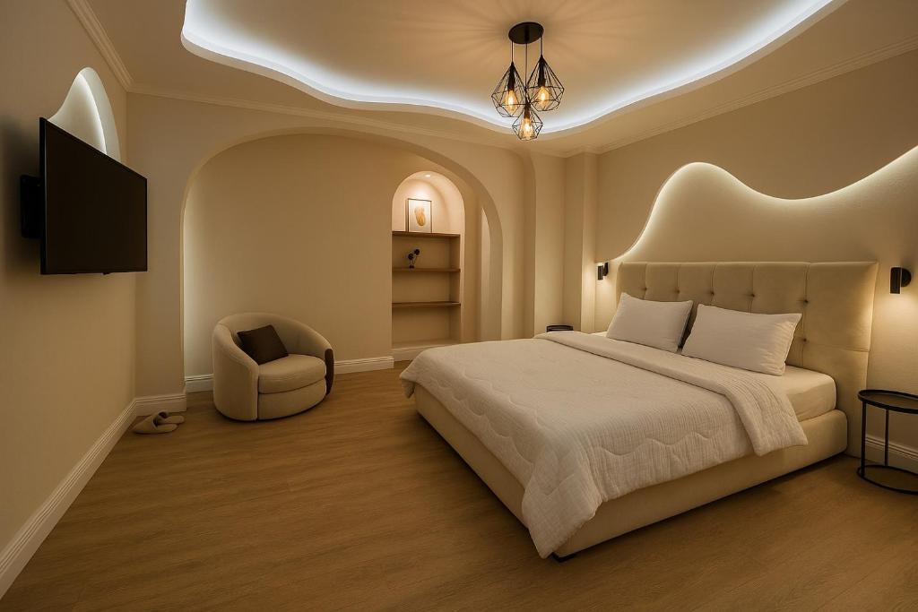 Postel nebo postele na pokoji v ubytování KweG