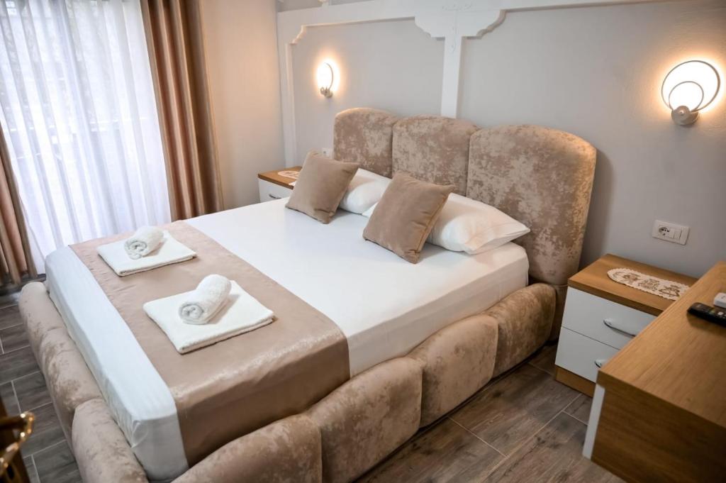 Postel nebo postele na pokoji v ubytování EGJE Apartment