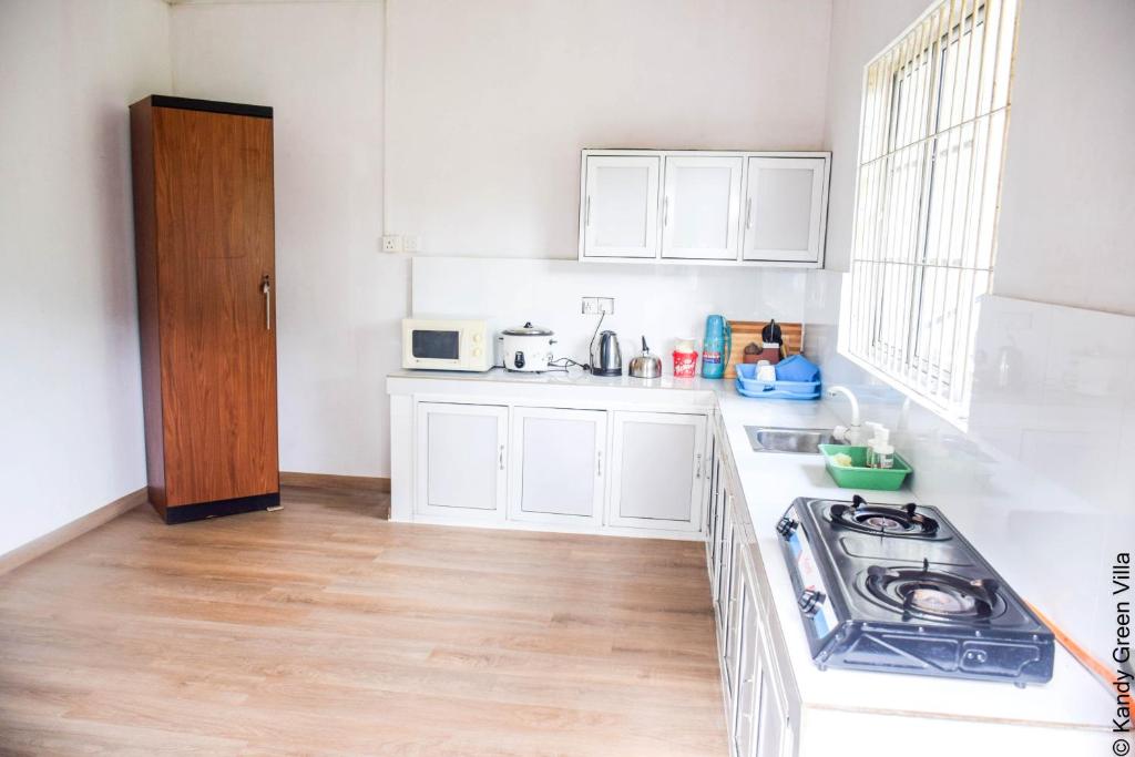Kuchyň nebo kuchyňský kout v ubytování Kandy Green Villa