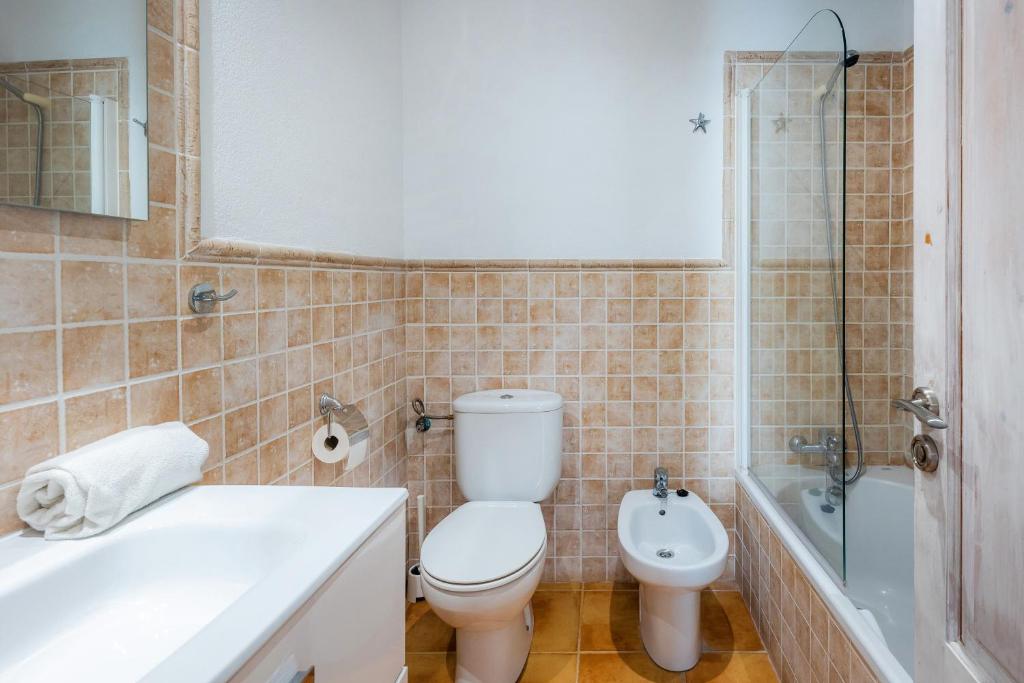 Koupelna v ubytování Apartamento Can Jaume