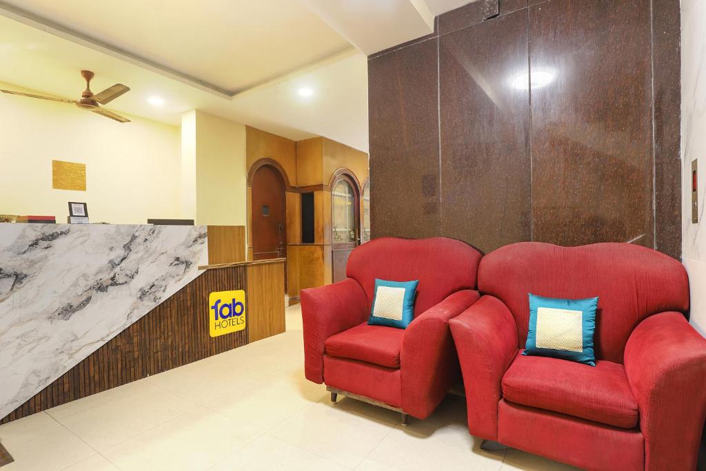 Posezení v ubytování FabHotel GT Galaxy Park - Nr Express Avenue Mall, Royapettah