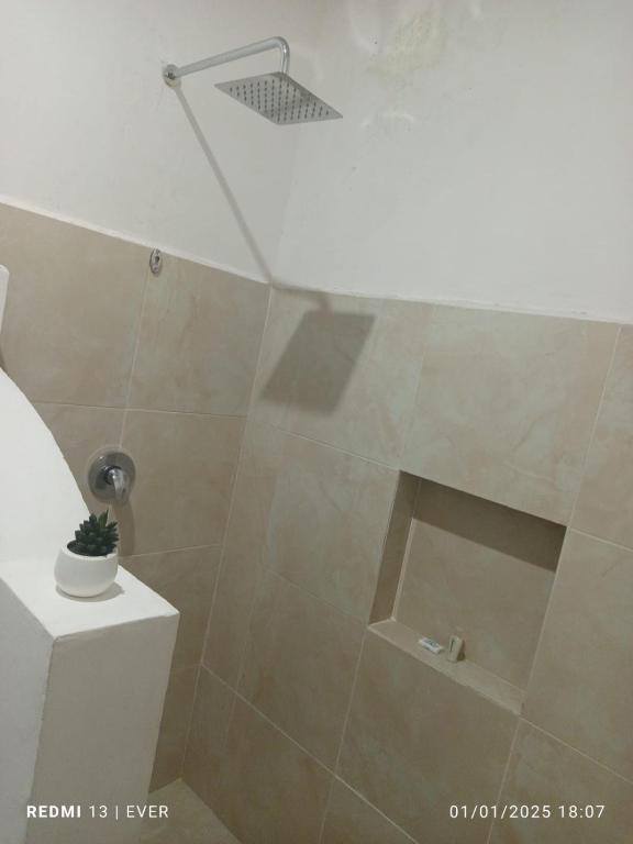 Koupelna v ubytování Quinta YaaxBe