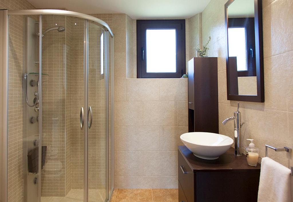 A bathroom at Casa Cal Saboya