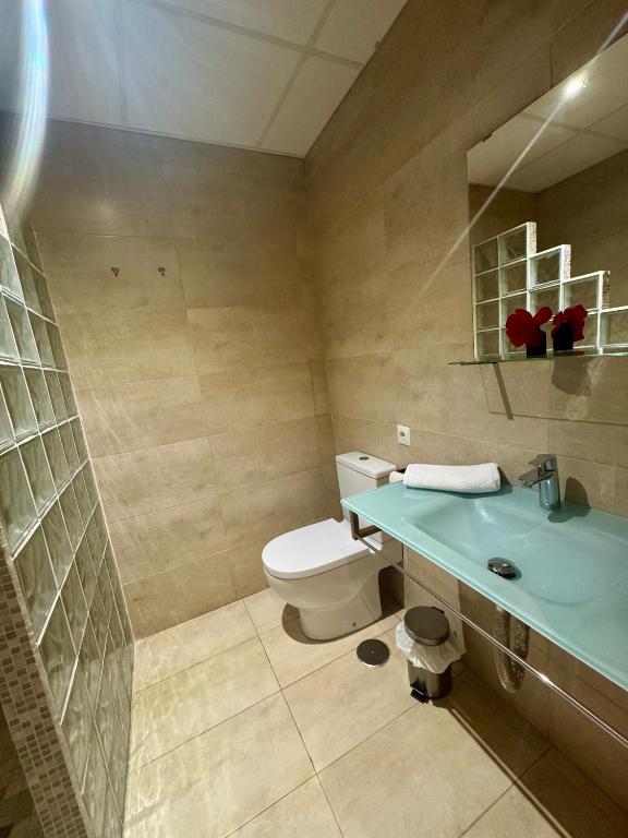 Koupelna v ubytování Alcazar Suites