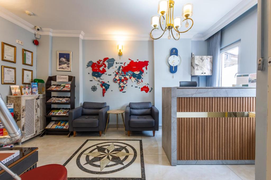 Posezení v ubytování Sultanahmet inn Hotel