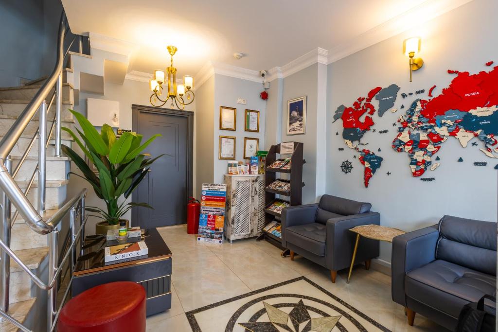 Posezení v ubytování Sultanahmet inn Hotel