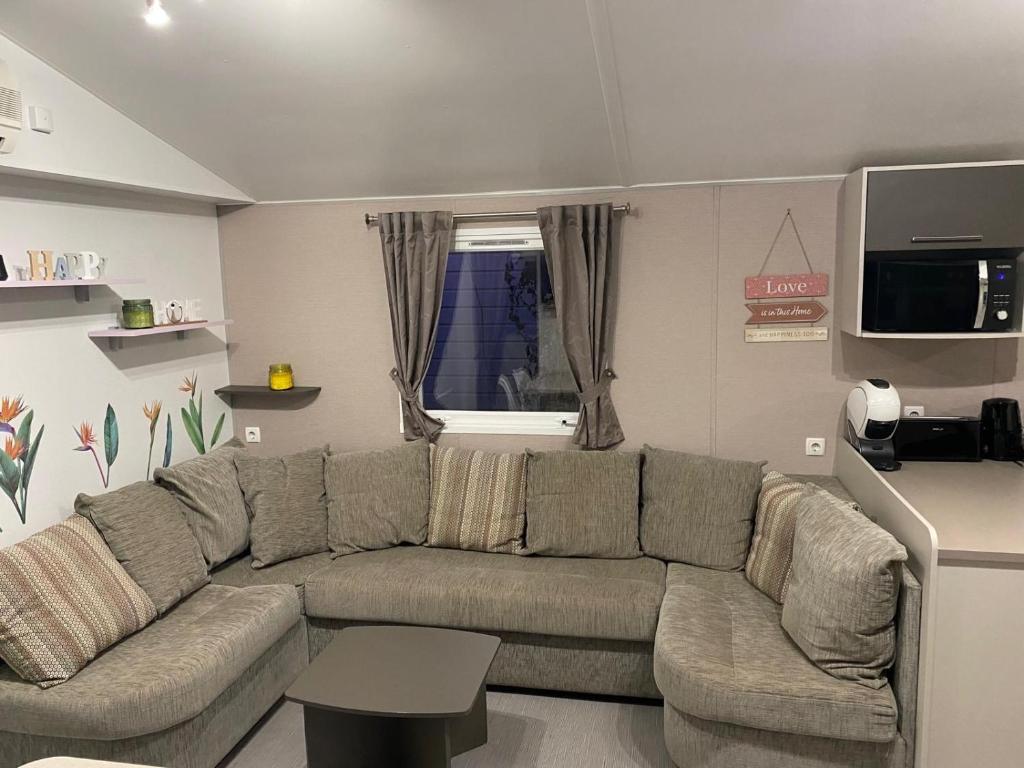 Posezení v ubytování Mobil Home Dalhias 1
