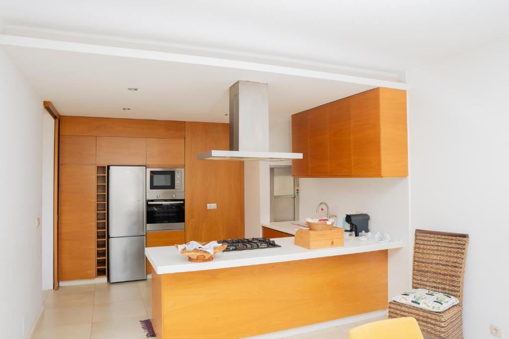 Kuchyň nebo kuchyňský kout v ubytování Kriol Guest House