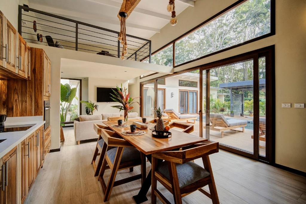 Posezení v ubytování Villas Roca del Caribe
