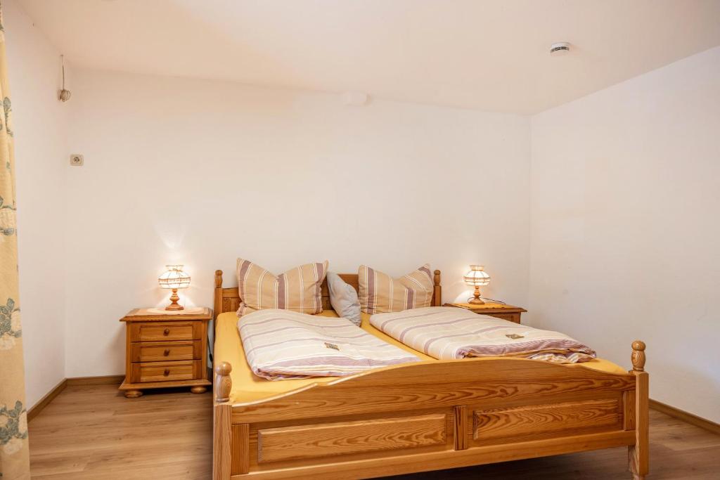 Postel nebo postele na pokoji v ubytování Haus Maier