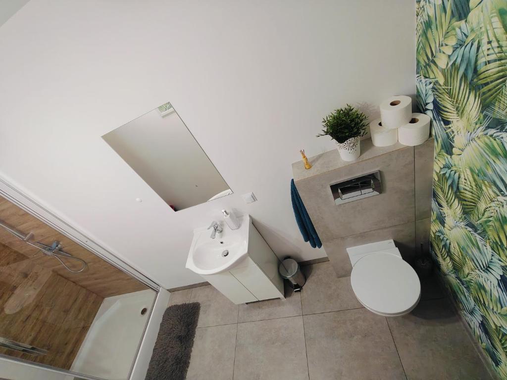 Kúpeľňa v ubytovaní Apartament Sumik