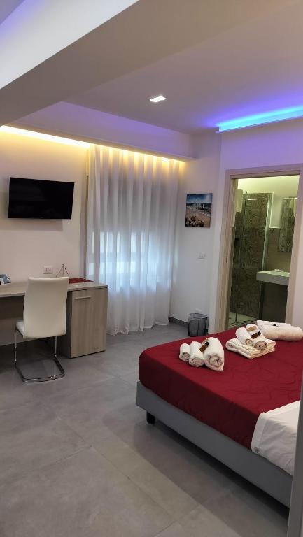 Postel nebo postele na pokoji v ubytování Bijou rooms