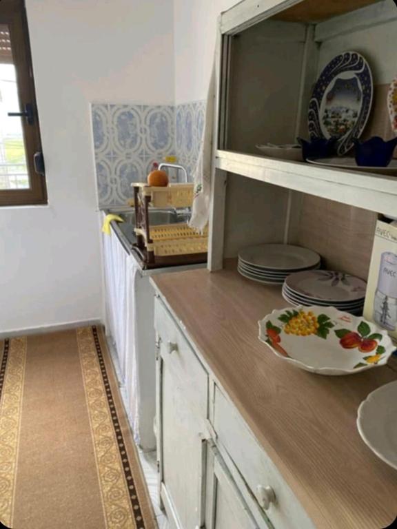 Kuchyň nebo kuchyňský kout v ubytování Guest House Arbër