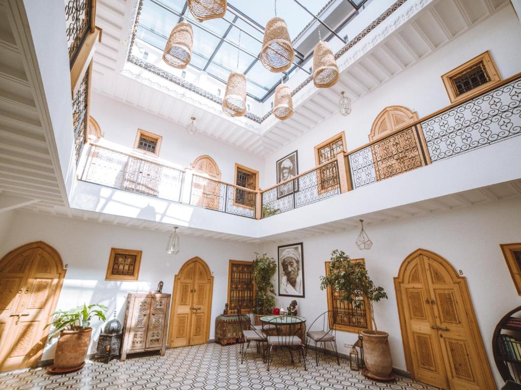 Posezení v ubytování Riad Le Petit Joyau
