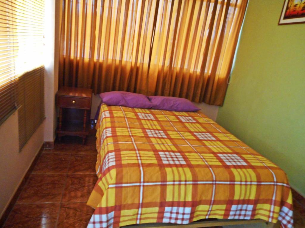 Postel nebo postele na pokoji v ubytování Hostal Geminis