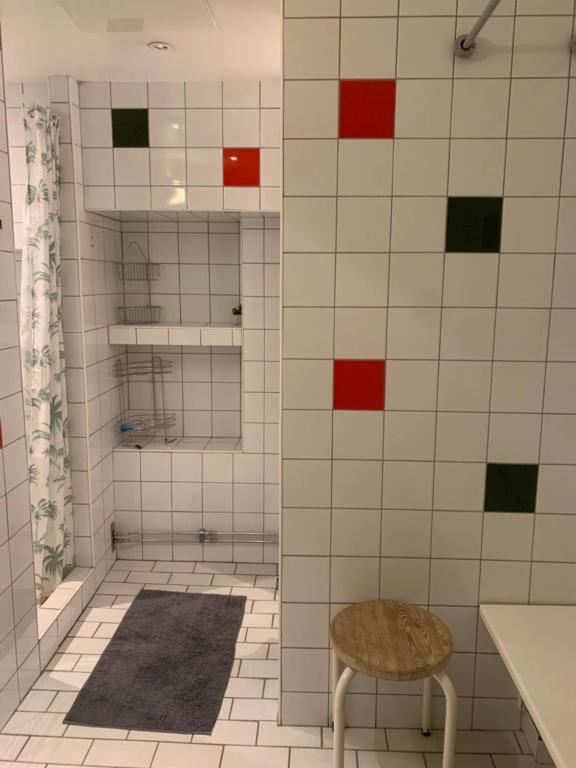 Koupelna v ubytování Svea Hostel