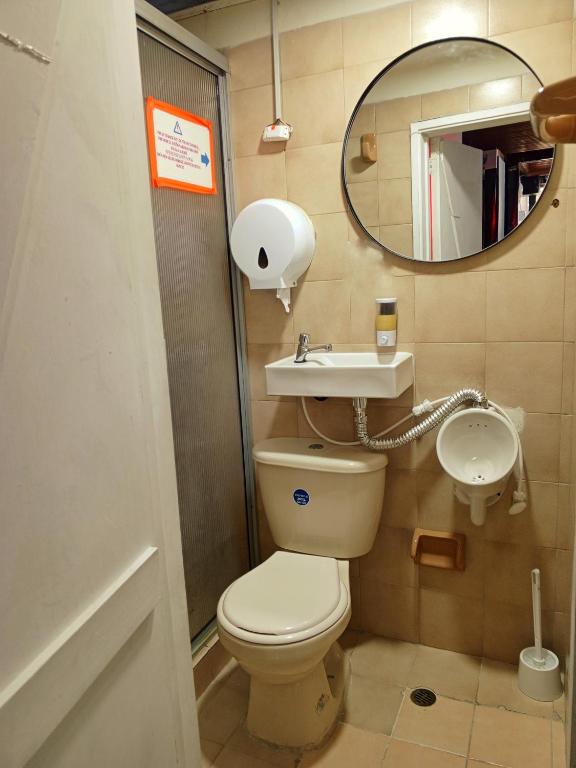 Koupelna v ubytování Ayllu Hostel