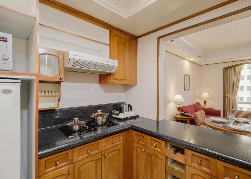 Kuchyň nebo kuchyňský kout v ubytování Richmonde Hotel Ortigas, Manila