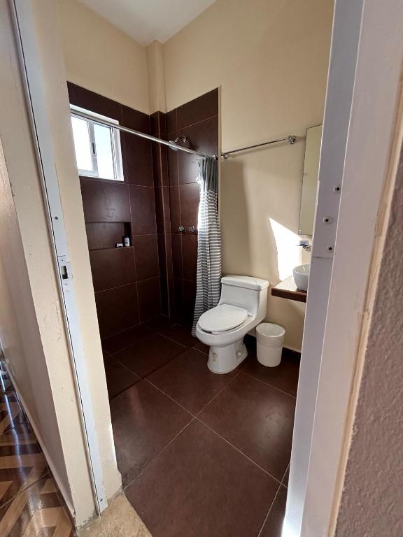 Koupelna v ubytování Casa pedregal