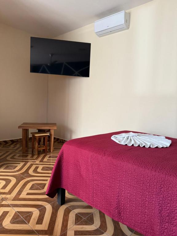 Postel nebo postele na pokoji v ubytování Casa pedregal