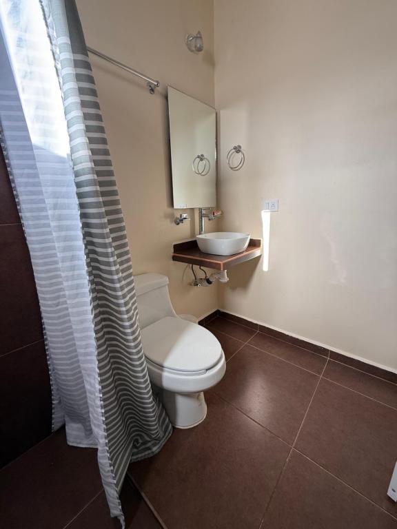 Koupelna v ubytování Casa pedregal