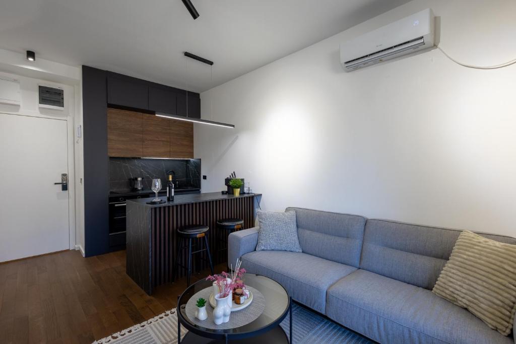 Kuchyň nebo kuchyňský kout v ubytování Deluxe Kosmaj Residence