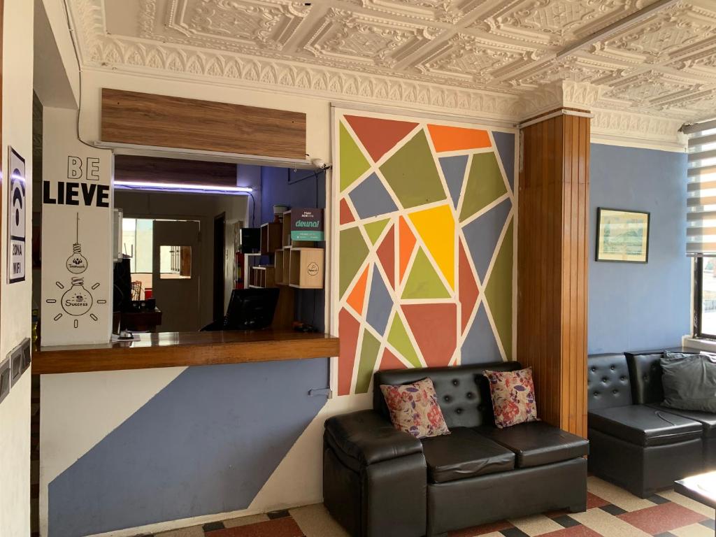 Posezení v ubytování Hostal El Naufrago 2