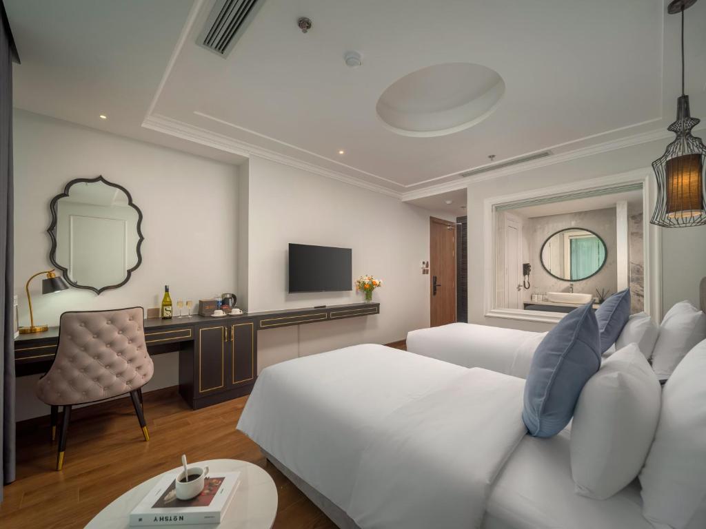 Phòng 2 Giường Đơn Nhìn Ra Thành Phố