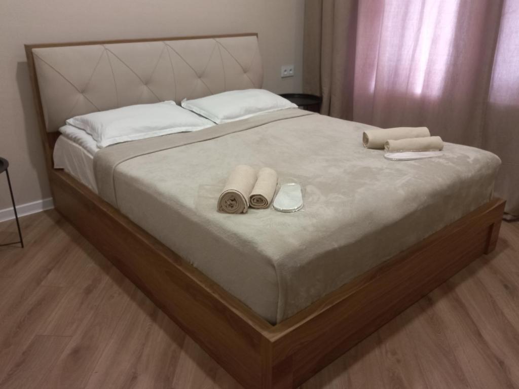 Postel nebo postele na pokoji v ubytování Linek