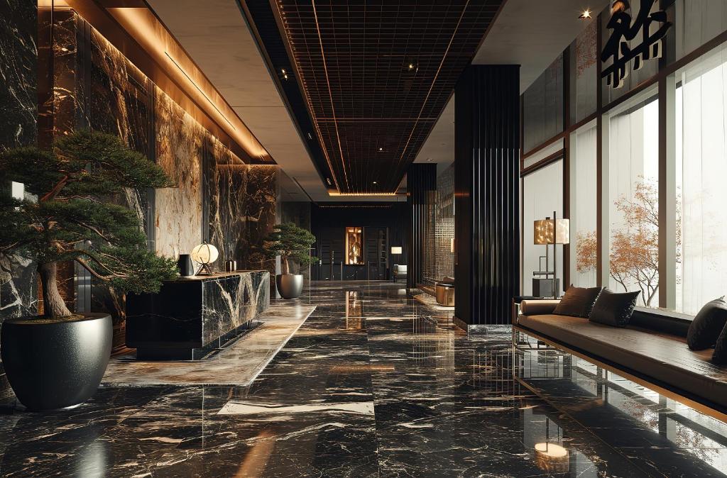 Posezení v ubytování 和樾 City View Hotel - Guangzhou Taikoo Hui Zhujiang New Town Tianhe Sports Cente-Canton Fair