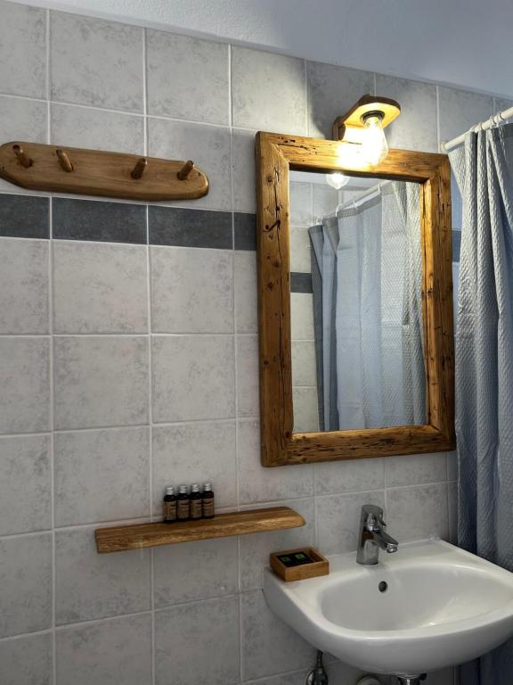 Koupelna v ubytování Hotel Livadia