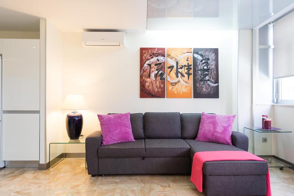 Posezení v ubytování Suites Garden Loft Picasso